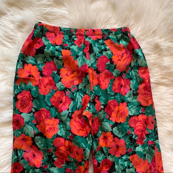 New! GUCCI 100% Silk Floral Snake Print Brocade Pants - Picture 9 of 11